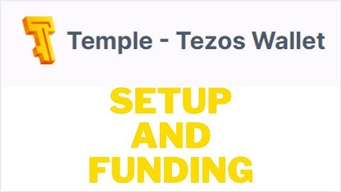 Setup Temple Wallet and Fund Tezos for FREE