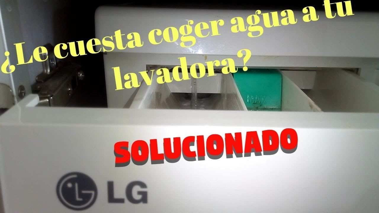 Lavadora coge agua. Solucionado!!