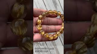 タイチンルチル ブレスレット 11mm玉 No.45 （鑑別書付） 最高級【プレミアム】 [5226]