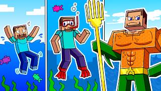I Survived 1000 DAYS on an OCEAN WORLD in HARDCORE Minecraft! - Aquatic Adventures Compilation