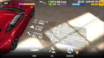 CSR2: Jaguar F-Type AWD Coupé Tune (Maxed Out)