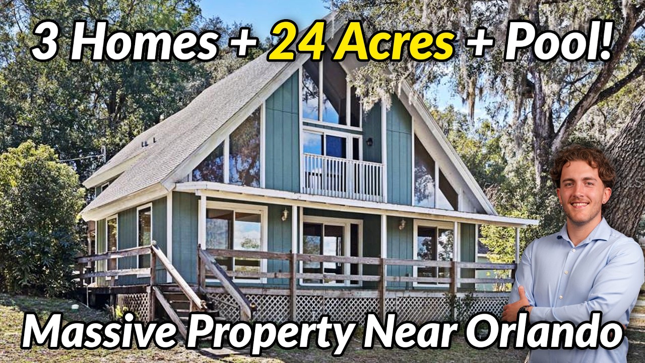 This Orlando Area Estate Has 24 PRIVATE Acres AND 3 Houses?!