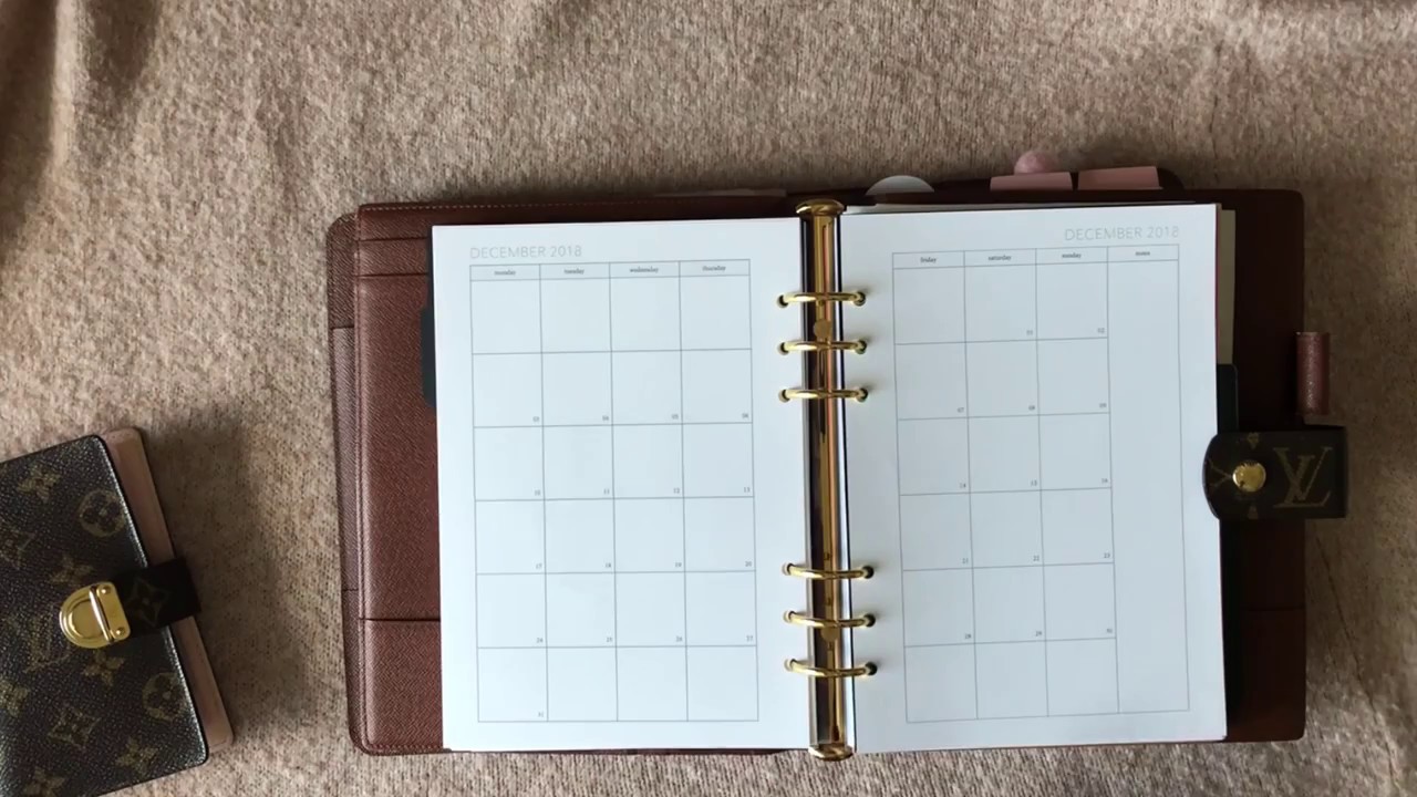 a5 planner for lv desk agenda