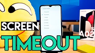 How to set screen timeout in Samsung Galaxy A02s screenshot 5