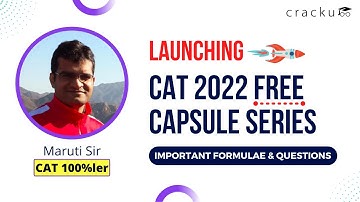 Launching 🚀 CAT 2022 Free Capsule Series | Important CAT Formulae & Questions PDF