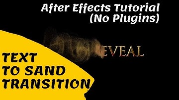 Text to Sand Transition Effect Revealed | After Effects Tutorial No Plugins Required | Amjad Punch