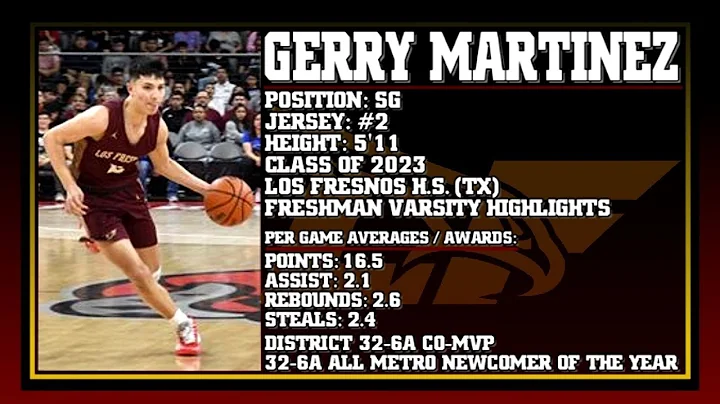Gerry Martinez [SG] Freshman Varsity Highlights