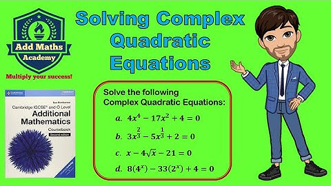 Solving Complex Quadratic Equations