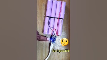 Tp4056 charging module with lithium ion battery // How to charge 18650 li ion battery #shorts