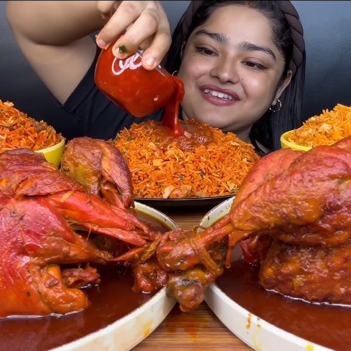 ASMR: MAKAN KARI AYAM PEDAS🔥 NASI BASMATI || #shorts #mukbangn#asmreating #mukbangasmr #asmr