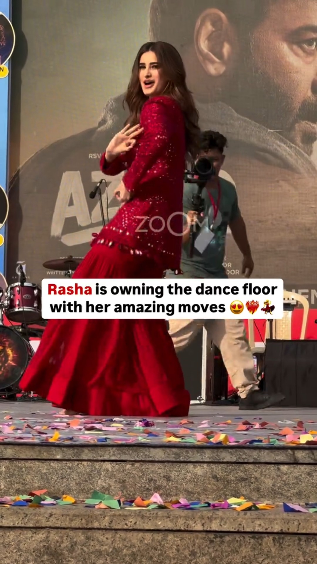 Rasha Thadani stealing the spotlight with her HOT moves to her song Uyi Amma ?#shorts