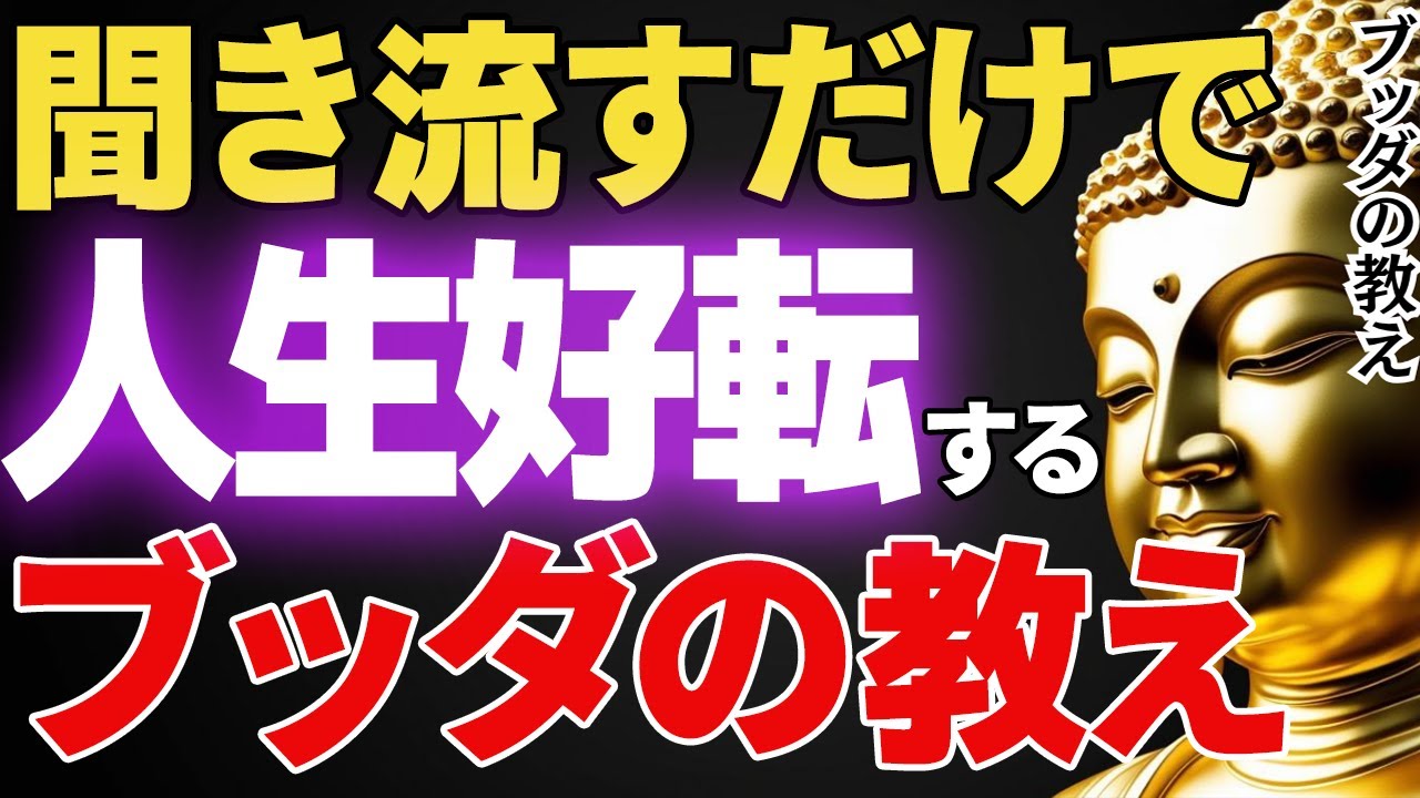 【ブッダの教え】聞き流すほど人生が好転し生きやすくなるブッダの教え│ブッダ│健康│不安│ストレス│執着│お釈迦様