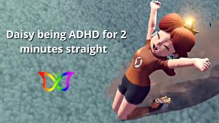 Princess Daisy Being Adhd For 2 Minutes Straight