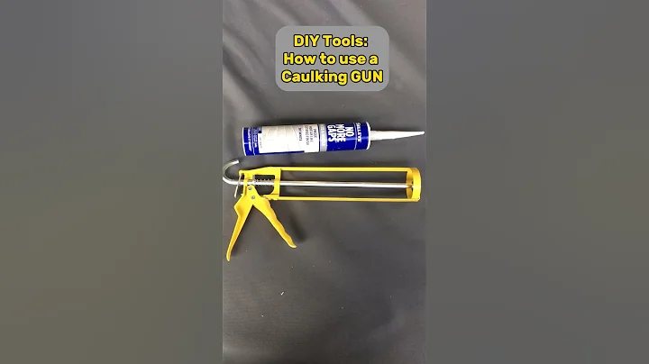 How to use a Caulking Gun 101. 🔫 #caulking #diy #diycrafts #diytools