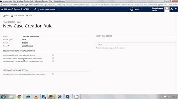 Automatic Case Creation Rules