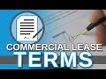 Typical Commercial Lease Terms That Everyone Should Know