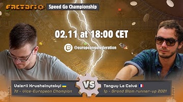 Valerii Krushelnytskyi 7d vs Tanguy Le Calvé 1p | Factorio Speed Go Championship Ro16