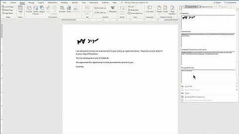 Using "Quick Parts" in Word and Outlook