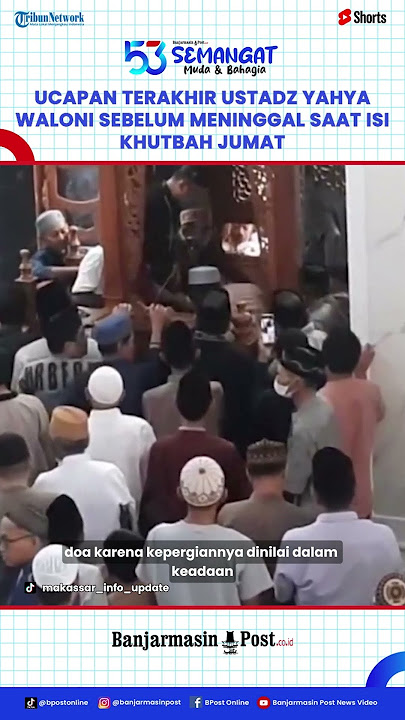 Ucapan Terakhir Almarhum Ustadz Yahya Waloni Sebelum Meninggal, Bikin Haru dan Tuai Pujian