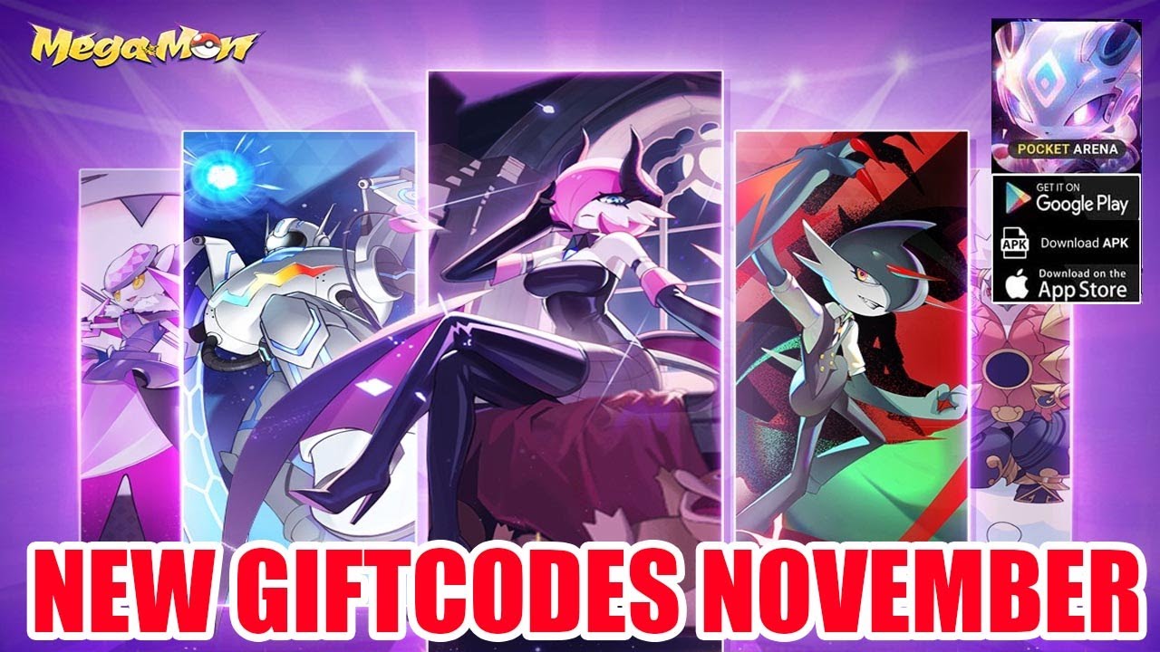 Pocket Arena: Next Gen New Giftcodes November - Pokemon RPG Megamon Asia