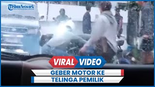 Viral Pria Geber Motor RX King Tarik Pemiliknya ke Knalpot, Akhirnya Minta Maaf