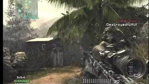 MW3 Epic No Scope Wall Bang Across Map