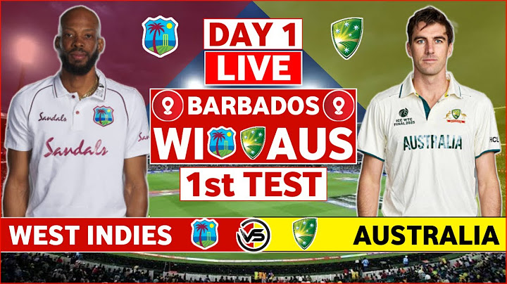 West Indies vs Australia 1st Test Day 1 Live | WI vs AUS 1st Test Live Scores & Commentary