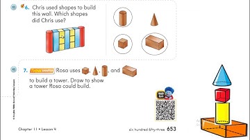 11.4 Problem Solving Take Apart Three Dimensional Shapes with teacher Noor