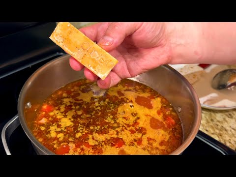 Я могу есть этот суп каждый день, настолько вкусный рецепт, Вы захотите приготовить. Суп с фасолью.