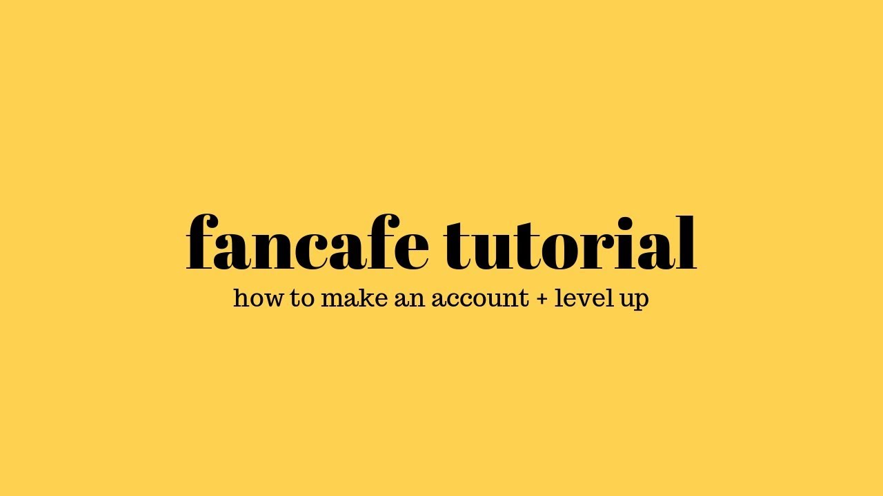 Fancafe Tutorial! / How To Make An Account And Level Up + Some Rules