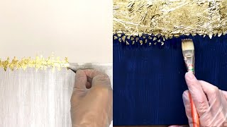 Abstract Acrylic Painting With Gold Leaf Ideas - Part 2