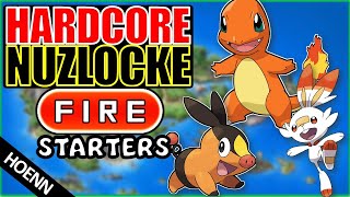 Posso derrotar o Pokémon Emerald usando apenas os Fire Starters? E é um Nuclocke hardcore!