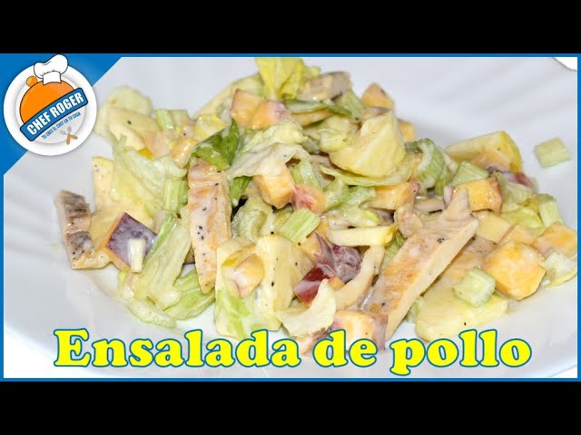 Riquísima receta económica con pollo, muy nutritiva, ensalada de pollo cremosa | Chef Roger Oficial