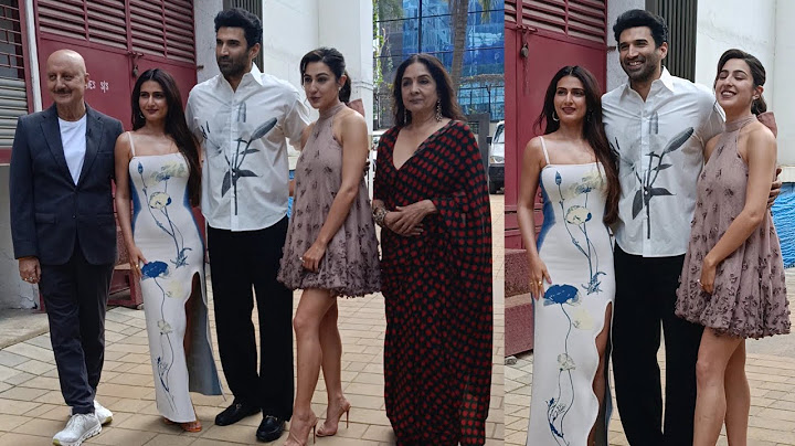 Aditya Roy Kapur, Anupam Kher, Sara, Fatima And Neena Promoting Their Upcoming Movie Metro ईन दिनों