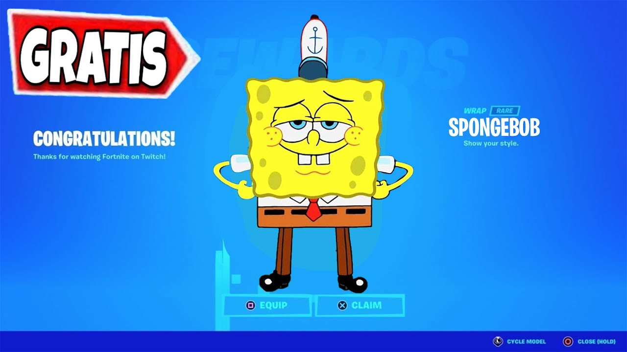 COME *SBLOCCARE* LA SKIN DI SPONGEBOB SU FORTNITE! (FORTNITE X
