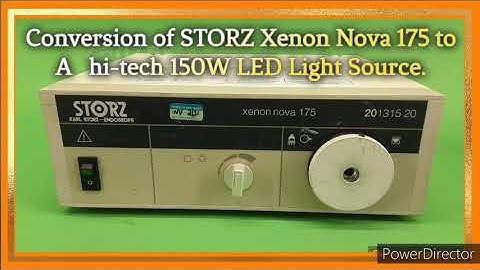Conversion of Storz xenon nova to Hi tech LED Light Source 150W