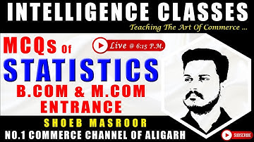 Probability | MCQs Of Statistics For B.Com & M.Com Entrance AMU | Part 15 | Shoeb Sir