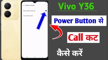 vivo y36 me power button se call cut kaise kare /How to disconnect call press power button vivo y36