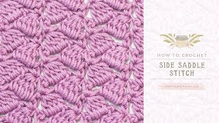 How To Crochet The Side Saddle Stitch Easy Tutorial By Hopeful Honey