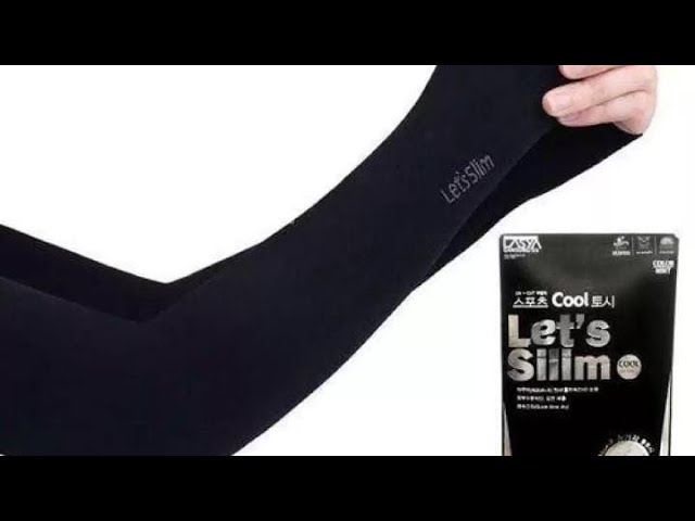 Let's Slim Arm Sleeves with UV Protection for Sports & Driving 1 Pair