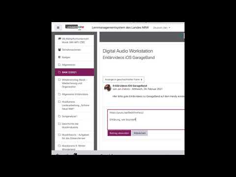 Logineo LMS - Erklärvideos im Forum verlinken