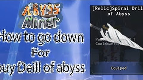 [Abyss miner How to go down for buy Deill of abyss] (Not use gloves lv3)
