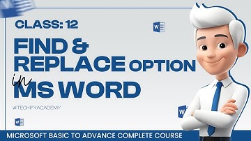 Using Find & Replace option in MS Word | Class 12 | Urdu / Hindi Tutorial