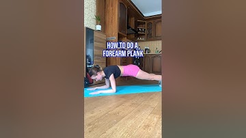 How to do a forearm plank | proper plank form #shorts #short #plank