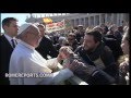 Pope descends Popemobile to bless disabled man before Inaugural Mass