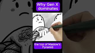 Why Gen X dominates the top of Maslow's Pyramid part 4 #maslow #animation #psychology