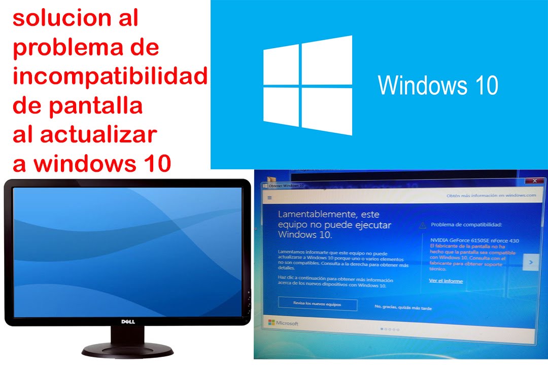 Solucion pantalla incompatible en windows 10 actualizacion activacion