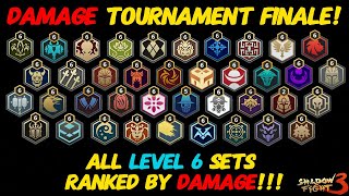 BREAKING!! All Sets Ranked By DAMAGE! | Level 6 Damage Tournament Finale! | Shadow Fight 3