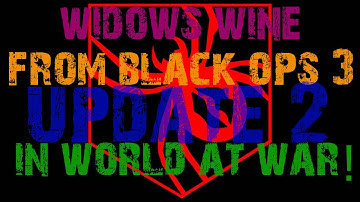 widows wine in world at war zombies update 2