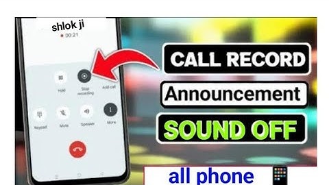 Call Recording Sound Off | Call Recording Announcement Off | How To Off Call Recording Sound | 2025 